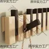Gancho de Parede para Casacos em Formato de Tecla de Piano para Hall de Entrada, Gancho Simples de Armazenamento de Madeira Maciça Montado na Parede para Quarto, Cabideiro para Atrás da Porta