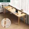 Escritorio Doble Pata de Madera Maciza Mesa Larga Escritorio de Oficina Hogar Dormitorio Pared de Ventana Mesa Estrecha Banco de Trabajo Mesa para Computadora