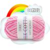 Lã Multicor Gradiente de Três Fios Algodão Leite Tricotada à Mão Espessura Média Lã Colorida para Bebê Suéter de Bebê Fio para Exportação