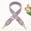 Nueva cinta de algodón de color sólido con correa larga de cuero PU ajustable para bolso de hombro cruzado accesorios correa de bolso correa estilo occidental