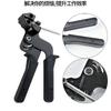 Alicate tensor de braçadeira de cabo de aço inoxidável, empacotador de braçadeira de cabo autotravante, tesoura de braçadeira de cabo de aço inoxidável, pistola de braçadeira de cabo, ferramenta de cintagem