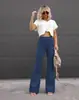 Pantalones Casuales Acampanados de Pana de Color Sólido Elegantes para Mujer, Moda Casual Nueva Otoño e Invierno 2026 Europeo y Americano, Casual de Amazon