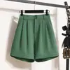 Shorts de Mujer 2026 Verano Nuevo Cintura Alta Casual Línea A Traje Pantalones de Pierna Ancha Moda Versátil Adelgazante Commuter Shorts