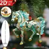 Em Estoque Website Independente Item Mais Vendido Ébano Cavalo Majestade 2D Acrílico Decorativo Preto Ébano Cavalo Estatueta Novo