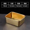 Contenedor de Acero Inoxidable para Alimentos con Tapa Cuadrado Lonchera Almacenamiento en Refrigerador Preparación para Olla Caliente Lonchera para Exteriores Caja Cuadrada Pequeña Regalo