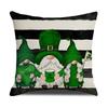 Calle Amazonas. Funda de Almohada del Día de San Patricio Poliéster Estampada Funda de Cojín para el Hogar Sala de Estar Sofá Dormitorio Funda de Cojín