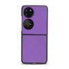 Aplicável à capa de celular Huawei P50 Pocket padrão de couro liso capa protetora BAL-AL00 tela dobrável cobertura total couro de cor sólida