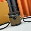 Bolsa de Cubo de la Fortuna de Cannes 2024 Moda Versátil de Hombro Cruzado Debajo del Brazo de Mano Cuero Genuino Vintage Bolso Redondo de Cubo