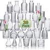 Vaso Retro Personalizado Vidro High-End Decoração Suave Pequeno Vaso Vidro Transparente Frasco de Aromaterapia Decoração de Casa