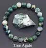 Pulseira de Cristal Popular Transfronteiriça 8mm Gema Vermelha Verde Cristal Morango Lápis Lazúli Pulseira Pulseira de Pedra Natural Atacado de Fábrica