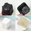 Suprimentos de Jardinagem Vaso de Flores de Plástico Jardim de Varanda Vaso de Flores de Canto Arredondado Vaso Espessado Fosco para Plantas Vaso Quadrado Vaso Quadrado para Suculentas