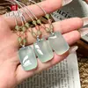 Nuevo colgante de la paz de ágata natural multicolor con diseño de nube de calcedonia azul océano para hombres y mujeres