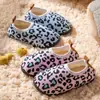 Pantuflas de Algodón para Niños y Adultos para Otoño e Invierno para Uso en Casa para Niños y Bebés con Terciopelo Espeso Cálido Antideslizante Suela Suave Zapatos de Algodón