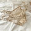 Cuerdas del Corazón ~ Panties Sexy Puros Emocionales para Mujer de Encaje Cintura Baja Correa Delgada Moño Hueco Bragas para Mujer