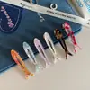 Presilha de Cabelo Fofa em Acetato com Formato de Peixe Estilo Coreano, Presilha Doce para Franja de Menina, Penteado para Testa, Acessório de Cabelo Elegante