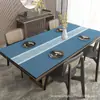 Nuevo tapete de cuero estilo chino para mesa de comedor, tapete para mesa de centro, impermeable, a prueba de aceite, no lavable, antiescaldadura, tapete rectangular universal estilo chino.