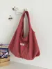 Bolsos para Mujer 2025 Nuevo Otoño Estudiante Clase Trabajo Ropa Bolso Tote Casual Gran Capacidad Bandolera Bolso de Lona