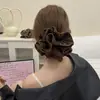 Goma de Pelo de Lujo Estilo Coreano con Estampado de Leopardo para Mujer 2026 Nuevo Moño Cuerda para Cola de Caballo Accesorio para el Cabello