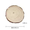 Accesorios Navideños de Madera para Manualidades Rodajas de Madera de Pino Natural Posavasos de Anillos de Árbol Adornos de Madera Vintage Rodajas de Madera Cruda