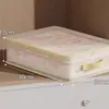 Bolsa de Almacenamiento para Sábanas y Fundas de Edredón Juego de Cuatro Piezas, Organizador a Prueba de Polvo, Bolsa de Almacenamiento para Ropa del Hogar, Caja de Almacenamiento Antimoho para Armario