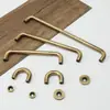 Manija de Puerta de Gabinete Estilo Antiguo Vintage Todo Cobre Estilo Americano Estilo Francés Silencioso Estilo Japonés Bola Antigua Manija de Latón para Armario