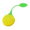 Colador de té de silicona Simois mini hoja verde limón colador de té en stock filtro de té bolsa de té de silicona
