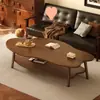 Mesa de centro de sofá de dupla camada de luxo leve, mesa pequena para apartamentos de aluguel, mesa nuvem moderna para sala de estar em casa, mesa de centro para espaços pequenos