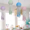 Linterna de Papel Jellyfish Gradiente de Producto Nuevo Transfronteriza Colgante Tema Sirena Guardería Fiesta de Cumpleaños Decoración Accesorios