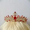 Tocados de Novia Aleación Pedrería Corona Fiesta de Cumpleaños Vestido de Princesa Diadema de Gama Alta Accesorios para el Cabello Regalo de Actuación