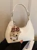 Bolsa de Mão Casual de Nicho Estilosa de Alta Qualidade Estilo Coreano Nova Coleção Primavera 2026 Bolsa Dumpling Bolsa de Ombro Único Transversal