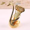 Estoque de Fábrica Garfo de Frutas Cisne Armazenamento Cozinha Moda Criativa Artesanato em Metal Utensílios de Mesa Prata Conjunto de Colheres Cisne