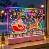 Quadro de Desenho Iluminado Recarregável LED que Muda de Cor para Crianças, Quadro de Escrita Apagável Pintado à Mão DIY, Quadro de Mensagens de Acrílico, Quadro de Grafite Fluorescente