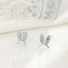 Pendientes de Oreja de Conejo Lindos de Plata de Ley S925 Joyería Elegante de Nicho Estilo Coreano Accesorios de Uña de Hueso de Oreja de Conejo para Mujeres