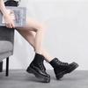 Botas de Moda de Suela Gruesa de 6 Ojales Europeas y Americanas Aibiden para Mujer 1460 Botines Cortos Británicos para Mujer con Plataforma con Cordones Botas de Trabajo para Motocicleta