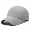 Gorra de béisbol extragrande, gorra deportiva transpirable de secado rápido, sombrero para el sol para exteriores, gorra fina de tela suave para hombre con protección solar