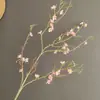 Flores Artificiales, Ramas de Flor de Durazno, Flores de Cerezo, Nuevo Estilo Chino para Sala de Estar, Decoraciones para Hogar y Hotel, Fotografía, Venta al por Mayor de Accesorios de Flores Artificiales
