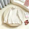 Ropa interior térmica de cuello medio para niños de comercio exterior para otoño e invierno, camiseta térmica de una pieza para niños, camiseta interior para bebé y niño mayor