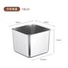 Tarro de condimento cuadrado de acero inoxidable con tapa, tarro de condimento comercial, tarro de condimento de cocina, caja de material pequeño para mermelada, venta al por mayor