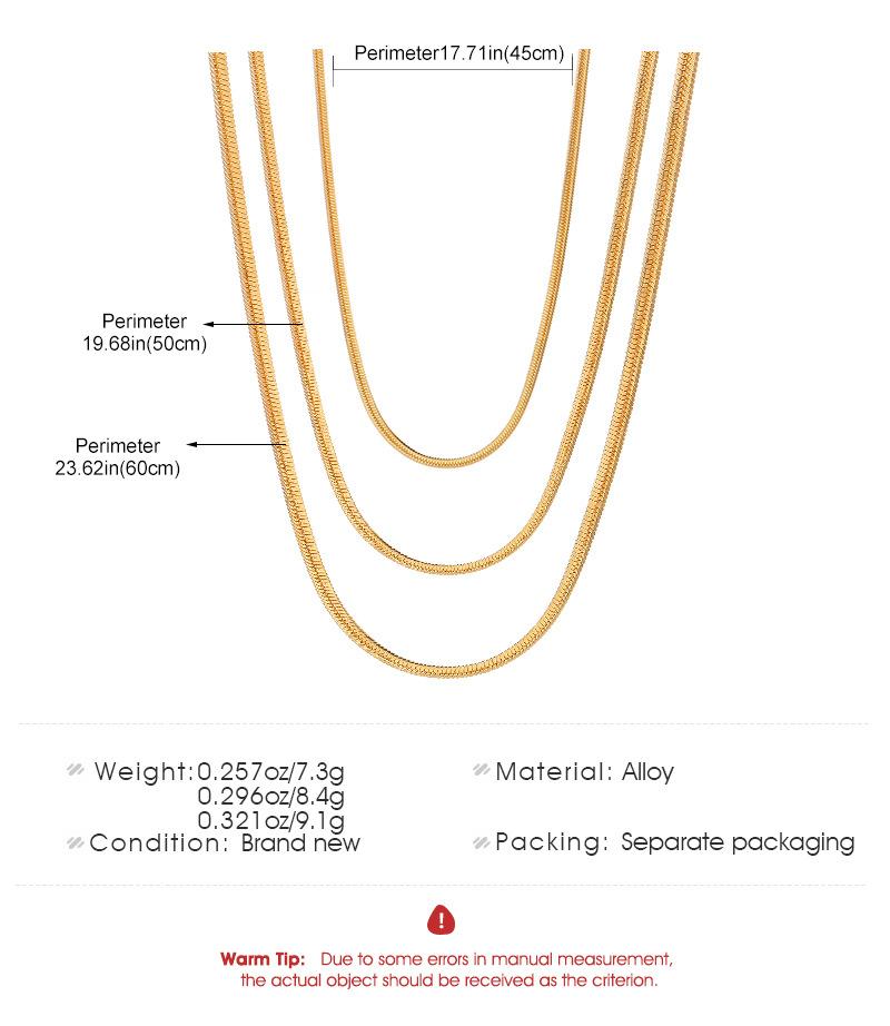 蛇骨链项链长款