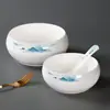 Louça de Melamina Xiangyuan para Hot Pot, Tigelas Comerciais de Imitação de Porcelana para Tripa de Boi, Tripa de Pato e Intestinos de Pato, Tigelas Grandes e Profundas