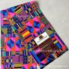 Tela Estampada con Cera Africana Personalizada Tela Estampada con Cera de Poliéster 90G95G105G110G Tela para Ropa Étnica y Uniformes Escolares