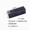 Conector de Barra de Alumínio Longa de 4 Furos Junta Móvel Acoplamento Conector de Ponte Adaptador de Fixação para Máquina M4 M3