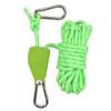 Eslinga de elevación con polea para camping al aire libre, cordón, cuerda tensora a prueba de viento para tienda de campaña, tensor con cordón para toldo, hebilla para cuerda de viento
