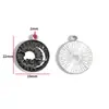 Accesorios para Joyería de Aleación con Goteo de Aceite DIY Colgantes de Mariposa Oscura Murciélago Pendientes Pendientes Pulsera Colgante W508