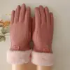 Guantes cálidos de pantalla táctil para mujer, invierno, ciclismo, exteriores, conducción, compras, bicicleta, forrados de polar, cálidos, a prueba de viento