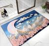 Alfombra de Tierra de Diatomeas para Baño Absorbente Alfombra para Pies Entrada Resistente a la Suciedad Resistente al Desgaste Fácil Cuidado Alfombra de Piso