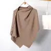Nuevo Chal de Punto Asimétrico con Hebilla Ropa Exterior Multifuncional para Otoño/Invierno Habitaciones con Aire Acondicionado Protector de Cuello Cálido Bufanda Chal Estilo Capa Capa Grande