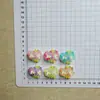 Lindos Accesorios de Resina de Hortensia de Dopamina Pinzas para el Cabello y Gomas para el Cabello para Niños Hechos a Mano DIY Zuecos y Sombreros de Pegamento Cremoso