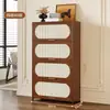 Gabinete Retro Armario de Almacenamiento Estante Simple de Pie Sala de Estar Hogar a Prueba de Polvo Armario de Almacenamiento Multicapa