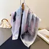 Pañuelo de Seda de Alta Gama con Estampado de Chica en Tinta, Pañuelo Cuadrado de Seda Artificial, Pañuelo Versátil para el Cuello, Pañuelo Cuadrado Pequeño, Pañuelo para la Cabeza, Pañuelo para Mujer